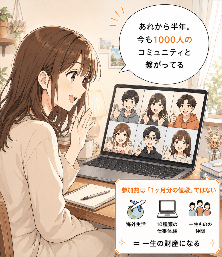 卒業生ストーリー コマ3